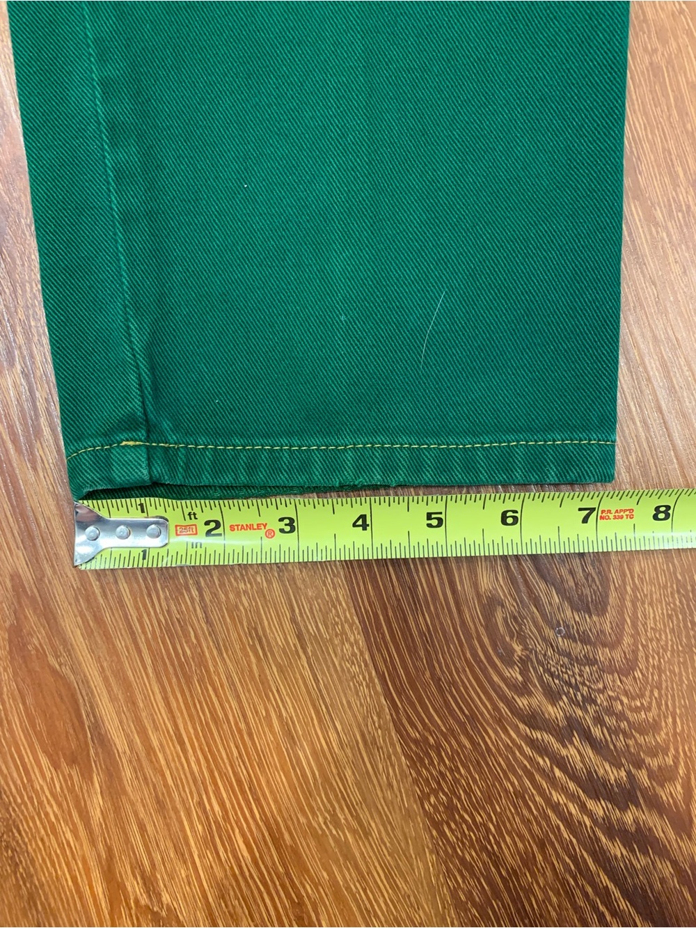 VTG Green Armani Jeans Women’s Size 8 Retro 1980s 1990s Made in USA 100% Cotton - Picture 12 of 14
